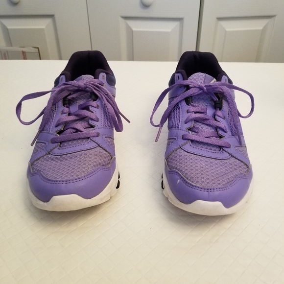Reebok Purple Memory Tech Massage Trainers Womens Size 9 - Picture 3 of 7